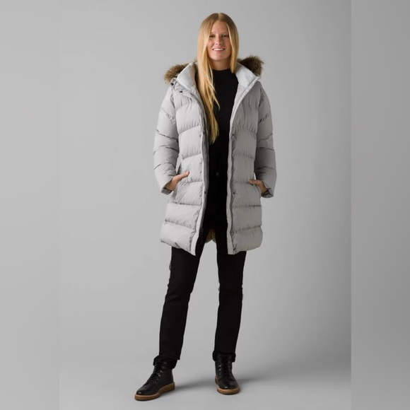 Prana Kromata Long Jacket, silver spray heather - Picture 4 of 11